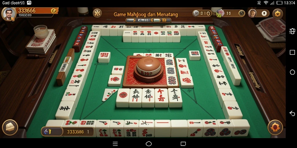 Tampilan menarik dari gameplay Mahjong di 333666.