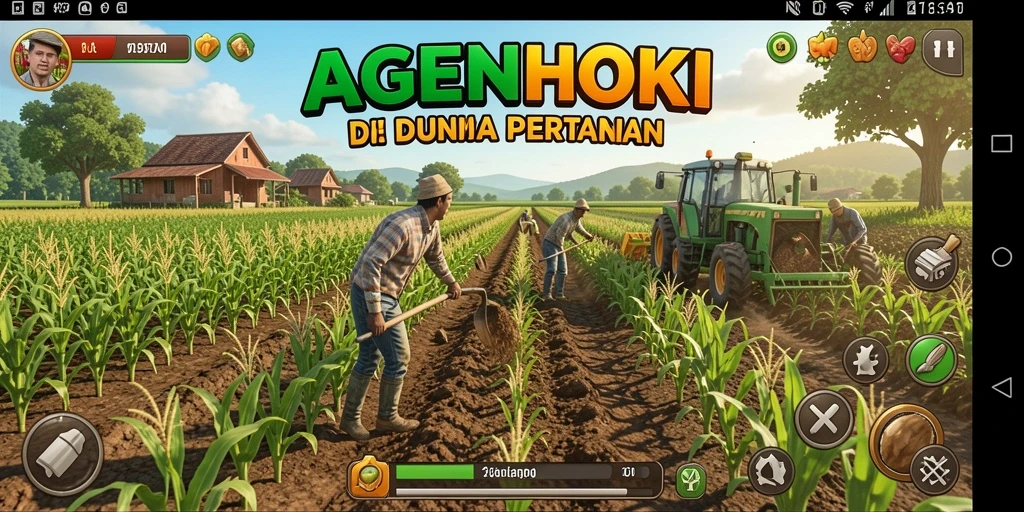 Tampilan gameplay AGENHOKI yang menakjubkan dan interaktif.
