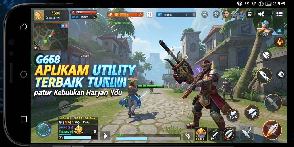 Tampilan utama G668 dengan berbagai fitur Utility.