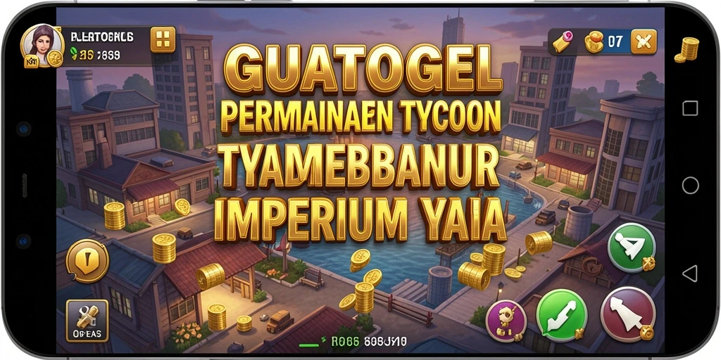 Screenshot GUATOGEL menampilkan aksi membangun bisnis Tycoon yang seru.