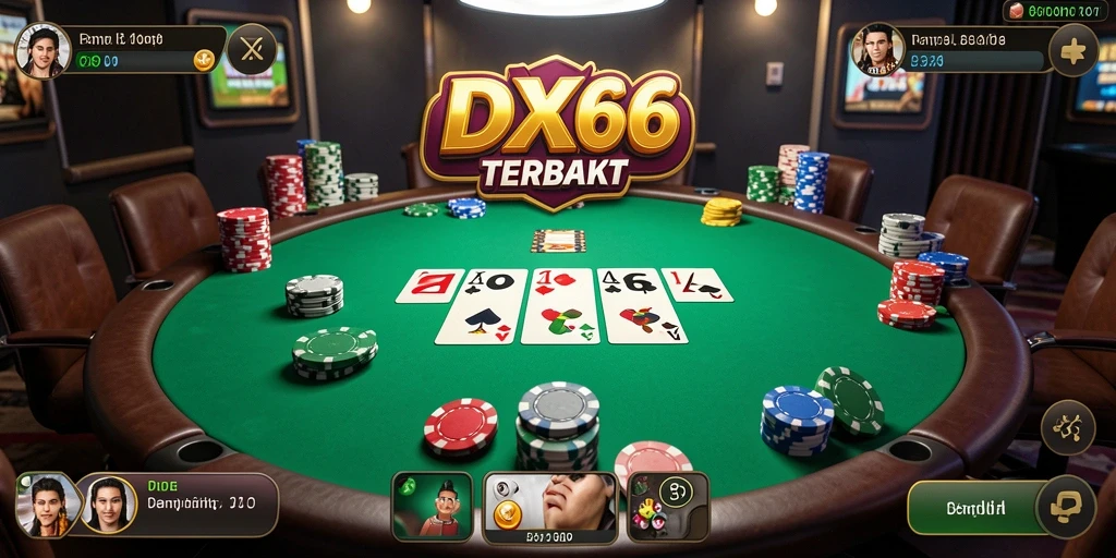 Tampilan utama gameplay IDX66 dengan fitur poker menarik.