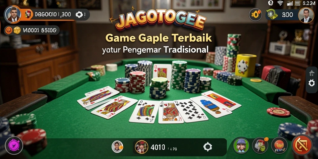 Tangkapan layar dari gameplay Gaple di JAGOTOGEL yang seru.