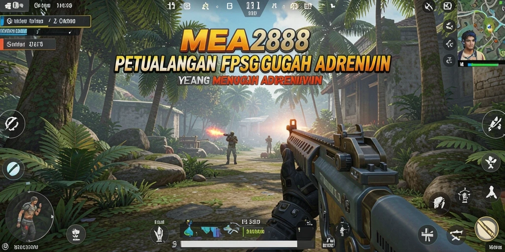 Screenshot utama dari game MEGA288 menampilkan aksi FPS yang mendebarkan.