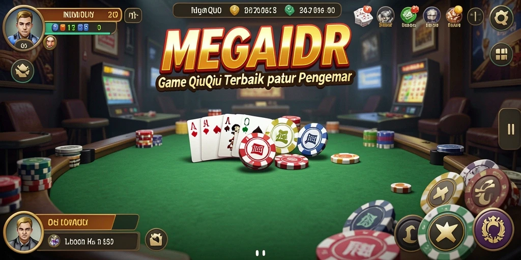 Gameplay seru QiuQiu di MEGAIDR dengan grafis menawan.