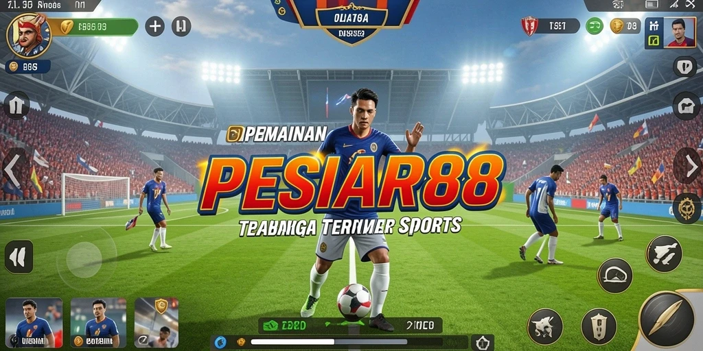 Tampilan menarik dari gameplay PESIAR88 saat pertandingan berlangsung.
