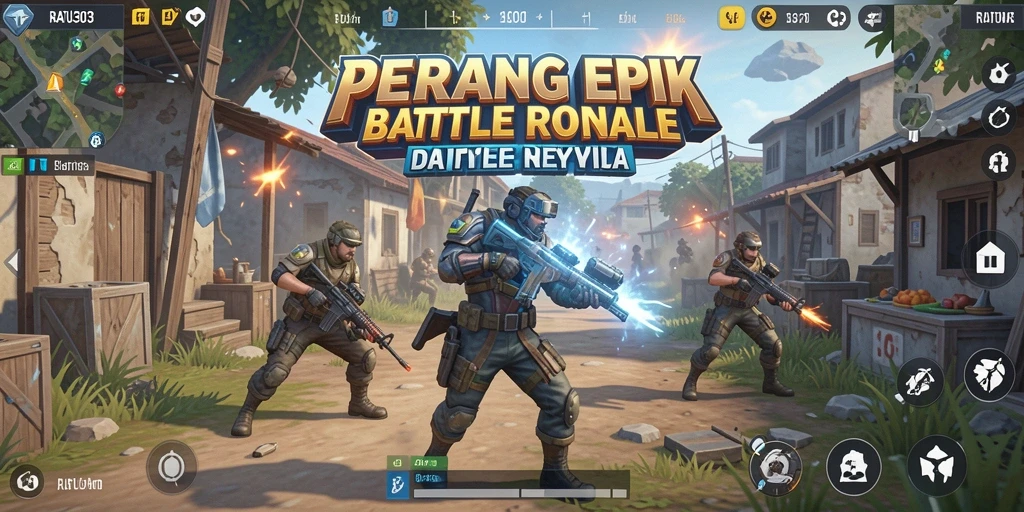 Tampilan seru gameplay Battle Royale di RATU303.