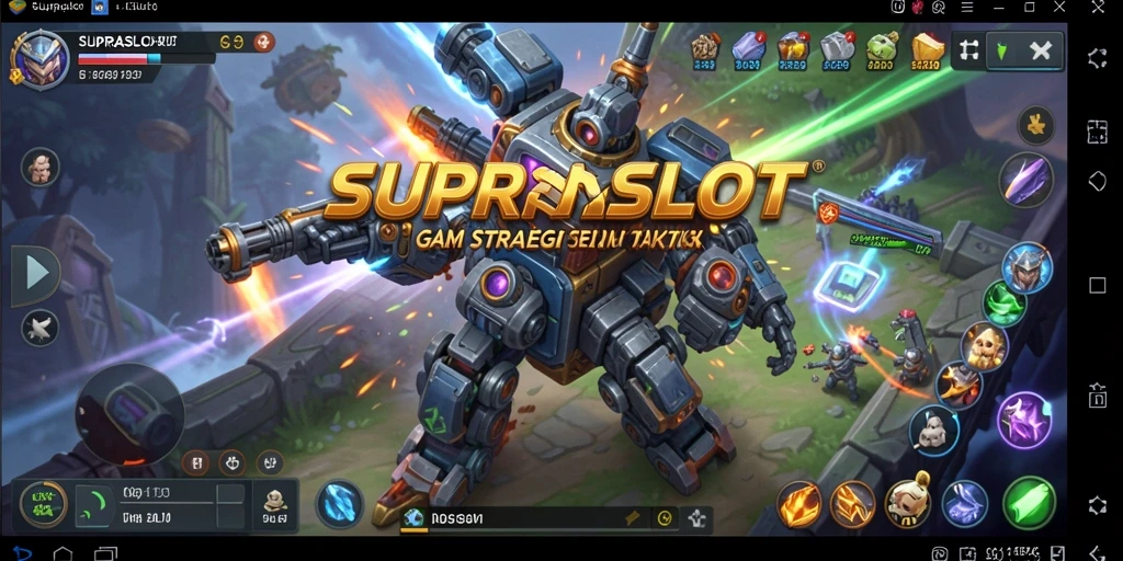 Gameplay seru dalam SUPRASLOT yang menantang strategi pemain.