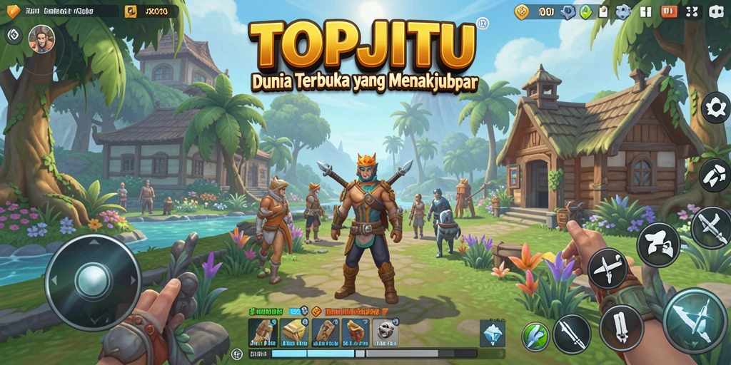 Gameplay seru di dunia terbuka TOPJITU.