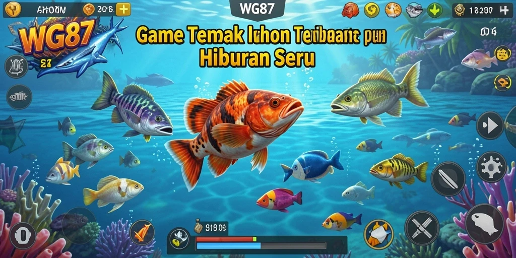 Screenshot menunjukkan aksi menembak ikan yang mendebarkan di WG87.