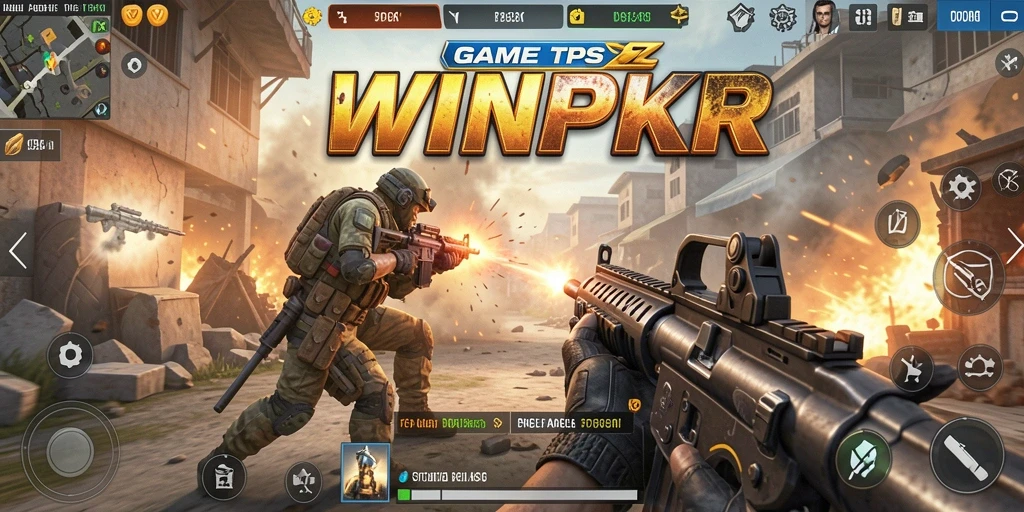 Tampilan karakter dan aksi seru dalam gameplay TPS.