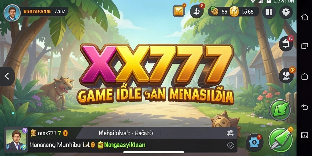Tampilan gameplay <strong>XXX777</strong> yang menawan dengan elemen idle.